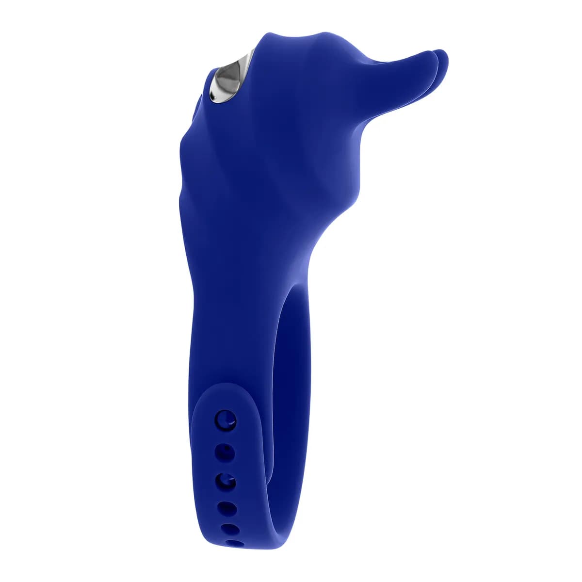 Эрекционное вибро-кольцо с клиторальной подушечкой и пультом ДУ Adjustable Fun Ring Evolved, c вибрацией, длина 10.95 см, диаметр 2.54 см
