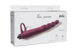 Вибронасадка для двойного проникновения Pure Passion Bramble Wine red 1201-02lola