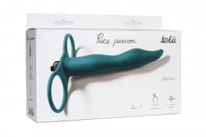 Вибронасадка для двойного проникновения Pure Passion Flirtini Green 