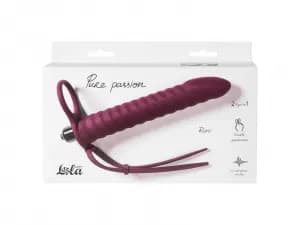 Вибронасадка для Двойного Проникновения Pure Passion Rori Wine Red 