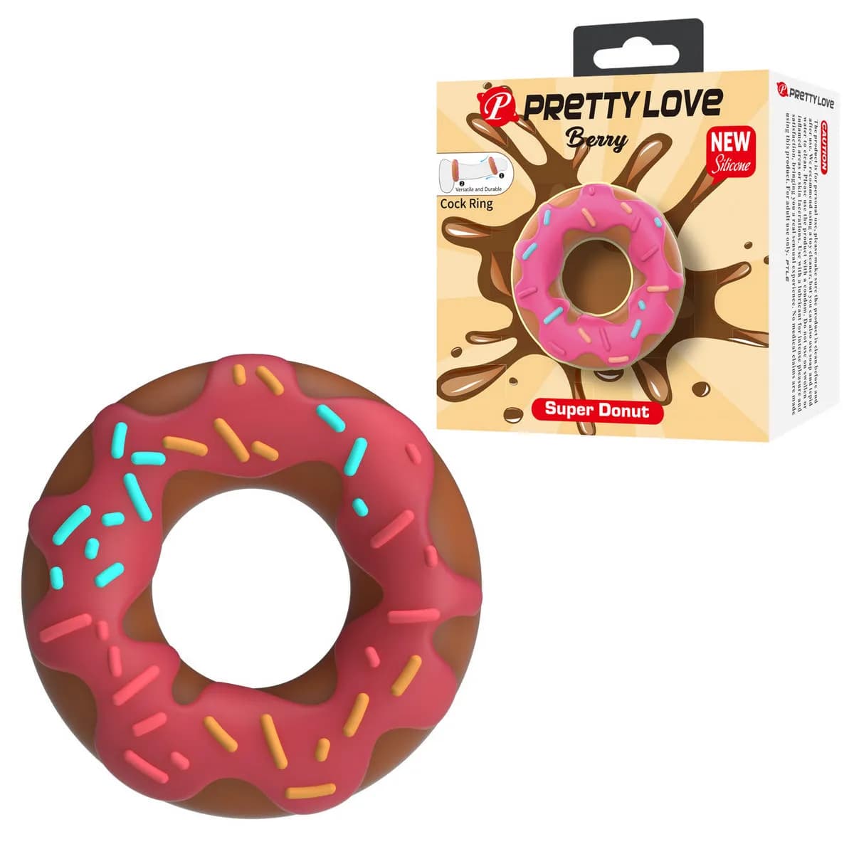 Эрекционное кольцо в форме пончика BERRY Baile Pretty Love, диаметр 4.60 см
