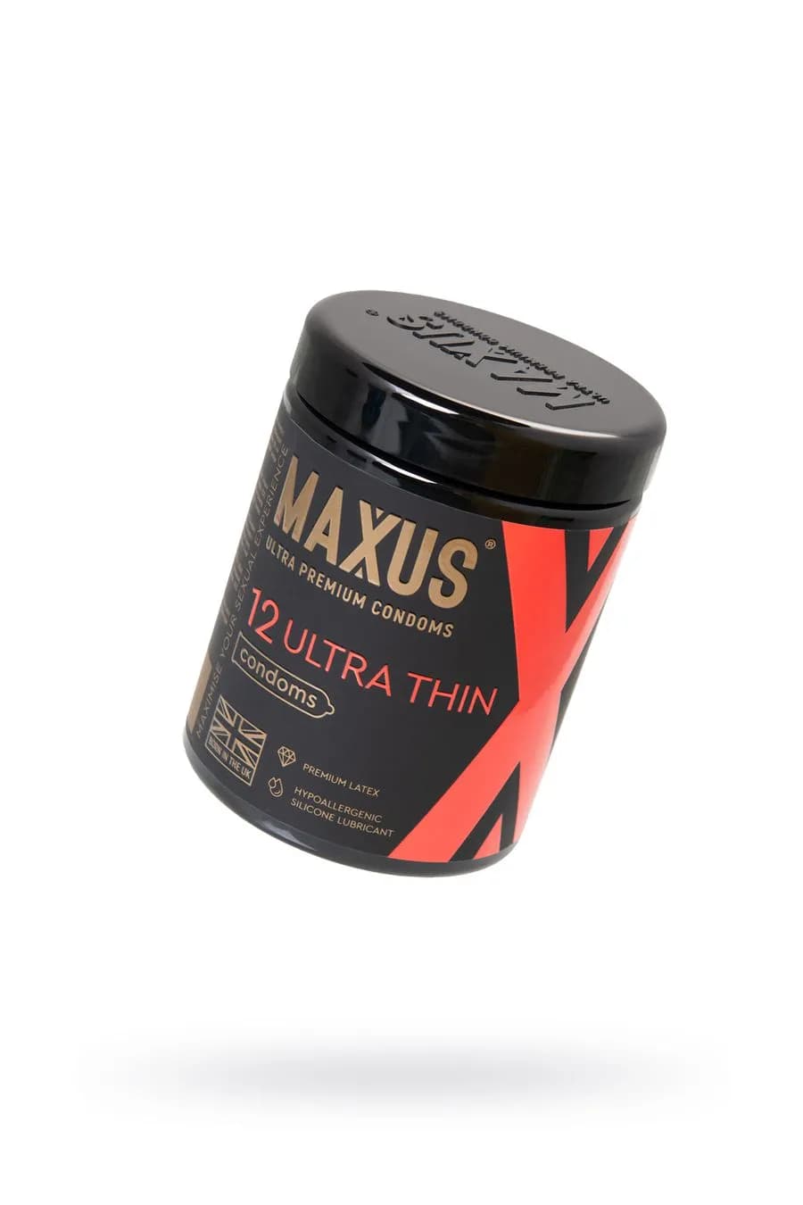Презервативы MAXUS Ultra Thin №12 с железным кейсом, ультратонкие X-Edition, 12 шт