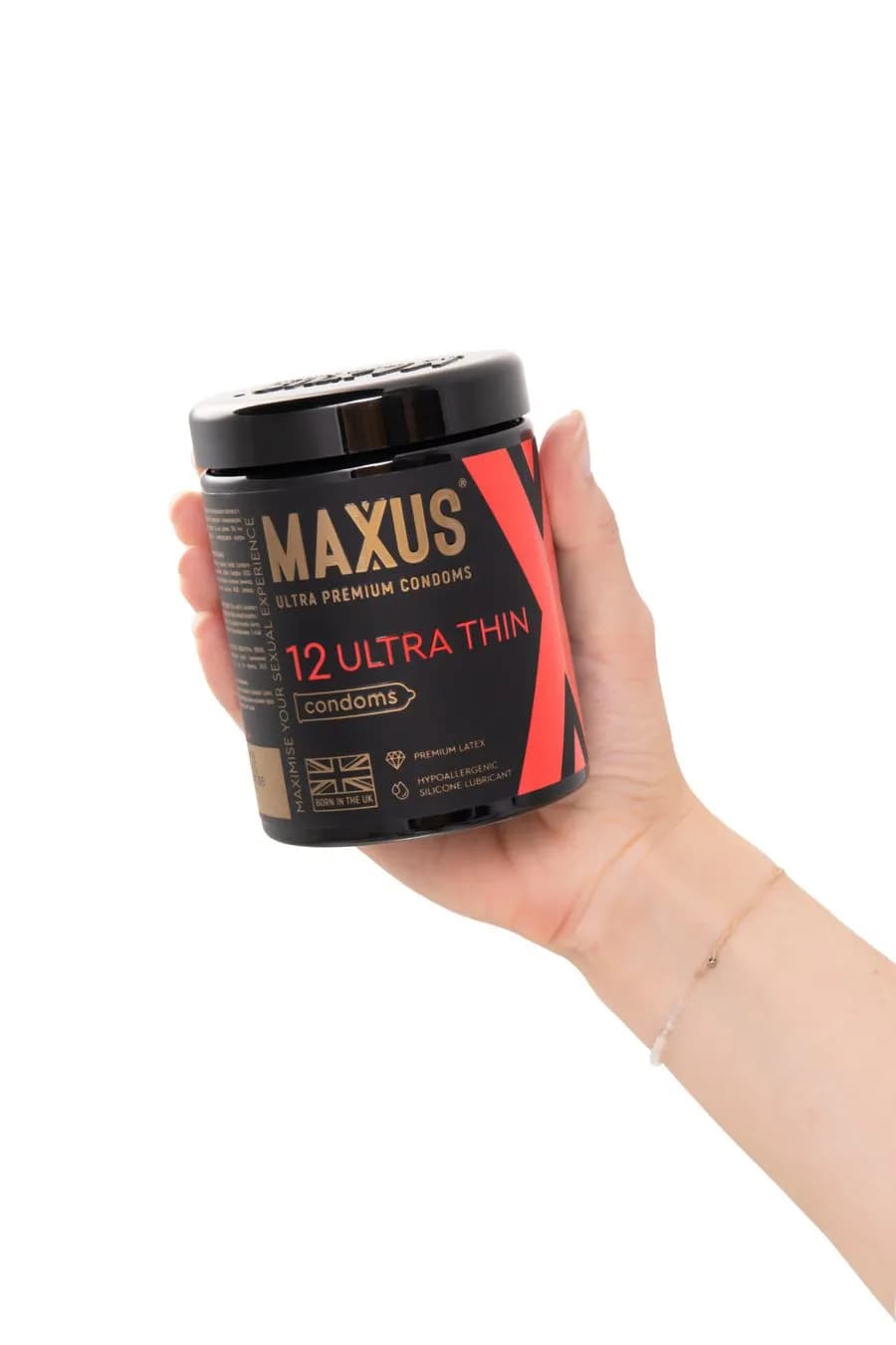 Презервативы MAXUS Ultra Thin №12 с железным кейсом, ультратонкие X-Edition, 12 шт