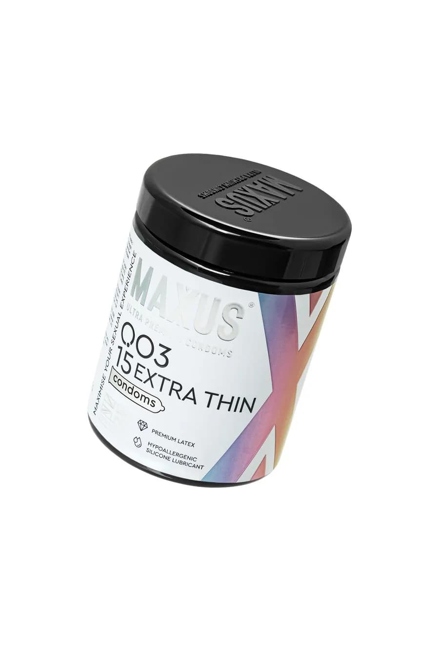 Презервативы MAXUS 003 №15 с железным кейсом, экстремально тонкие X-Edition, 15 шт