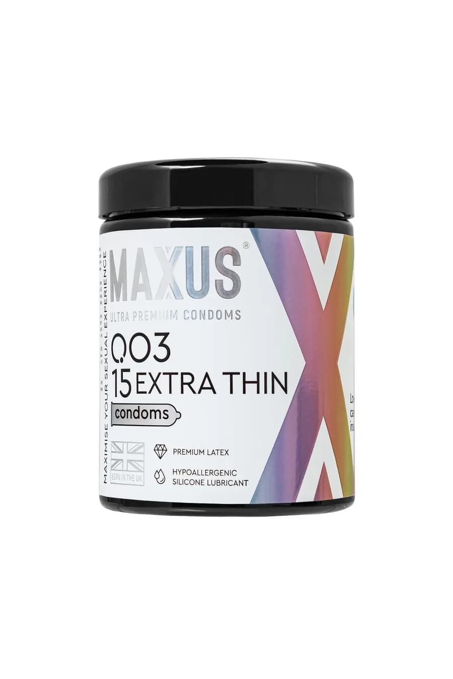 Презервативы MAXUS 003 №15 с железным кейсом, экстремально тонкие X-Edition, 15 шт
