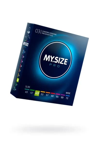 ПРЕЗЕРВАТИВЫ MY.SIZE, ЛАТЕКС, 16 СМ, 4,9 СМ, 3 ШТ.