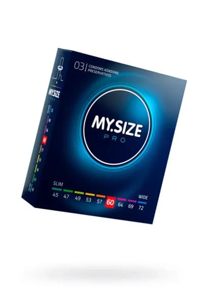 ПРЕЗЕРВАТИВЫ MY.SIZE, ЛАТЕКС, №60 19,3 СМ, 6 СМ, 3 ШТ.