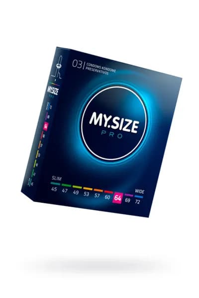 ПРЕЗЕРВАТИВЫ MY.SIZE, ЛАТЕКС, 22,3 СМ, 6,4 СМ, 3 ШТ.