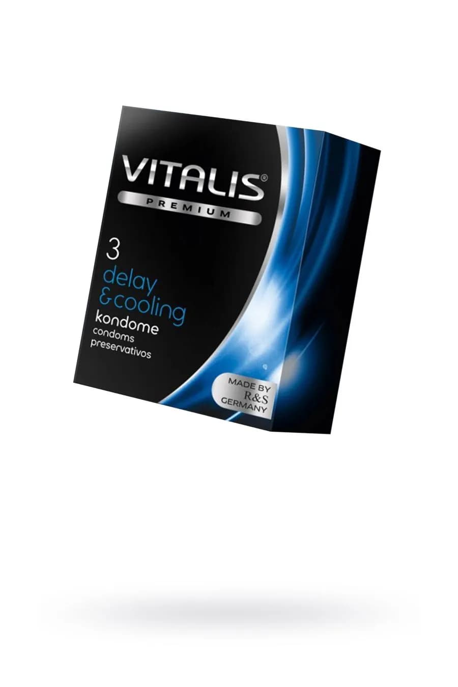 Презервативы Vitalis, premium, охлаждающий, 18 см, 5,3 см, ЦЕНА - ЗА 1 ШТУКУ!!!