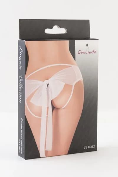 ТРУСИКИ С БАНТОМ БЕЛЫЕ Erolanta Lingerie Collection 42-44