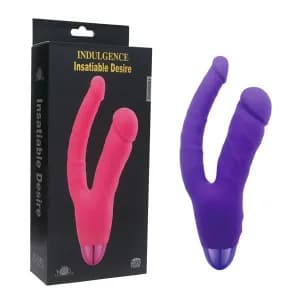 Вибратор INDULGENCE Rechargeable Insatiable Desire purple Количество режимов: 10