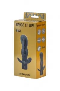 Анальная пробка с вибрацией Spice it up Satisfaction Dark Grey 