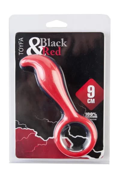 АНАЛЬНАЯ ВТУЛКА, КРАСНАЯ TOYFA Black&amp;Red