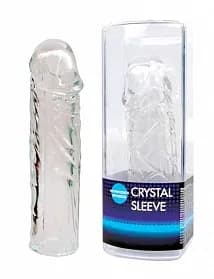 НАСАДКА ЗАКРЫТАЯ "CRYSTAL SLEEVE" ФАЛЛОС 