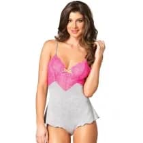 Боди Leg Avenue - Brushed jersey lounge teddy