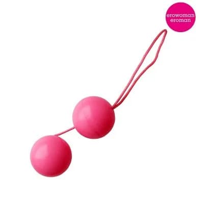 Шарики вагинальные BALLS розовые D 35 мм, вес 50 г