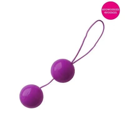 Шарики вагинальные BALLS цвет фиолетовый D 35 мм, вес 50 г