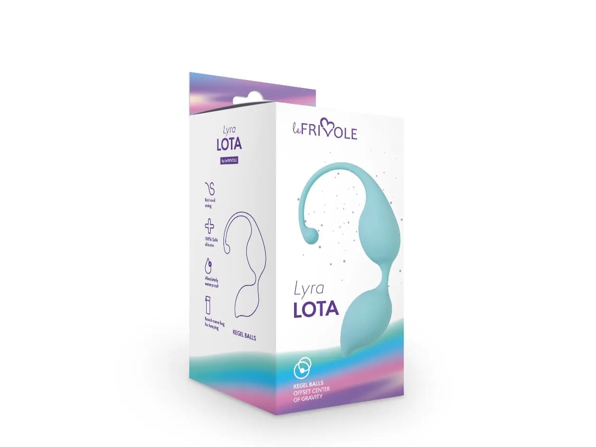 Вагинальные шарики Lota, цвет аквамарин  (LYRA) 69гр"
