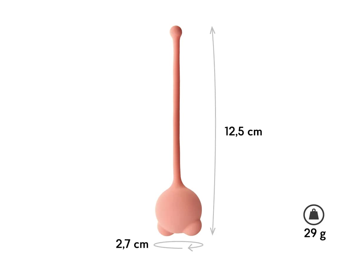 Вагинальные шарики Omicron, Диаметр: 2.7см цвет персиковый (LYRA)