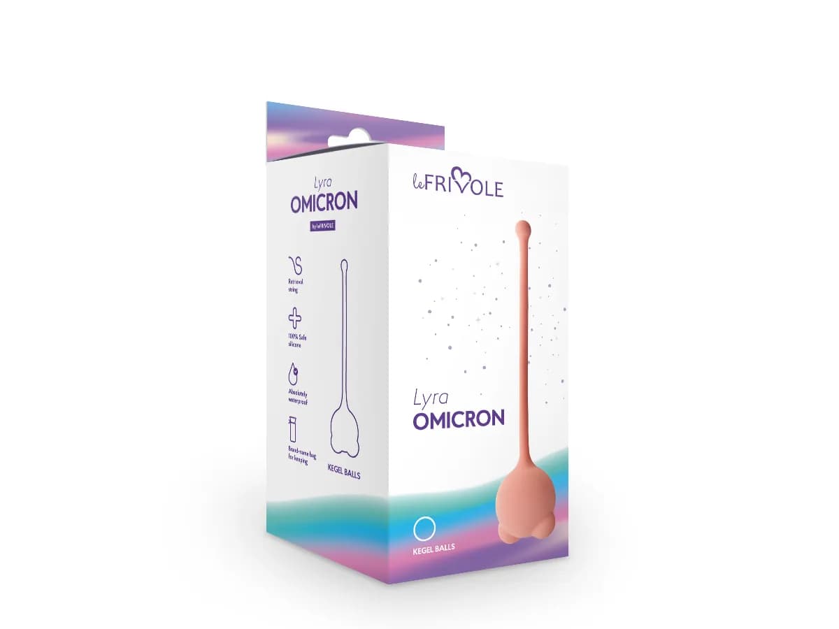 Вагинальные шарики Omicron, Диаметр: 2.7см цвет персиковый (LYRA)