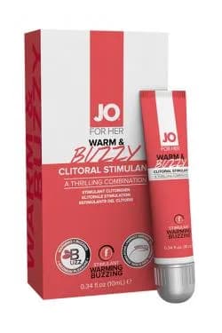 Клиторальный гель с контрастом температур и вибрацией JO WARM & BUZZY, 10 мл США