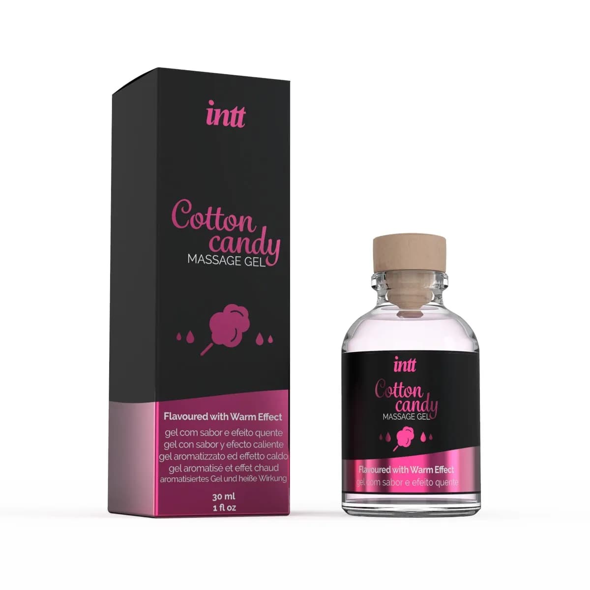 Массажный гель, Cotton Candy, 30 мл Intt Cosmetics