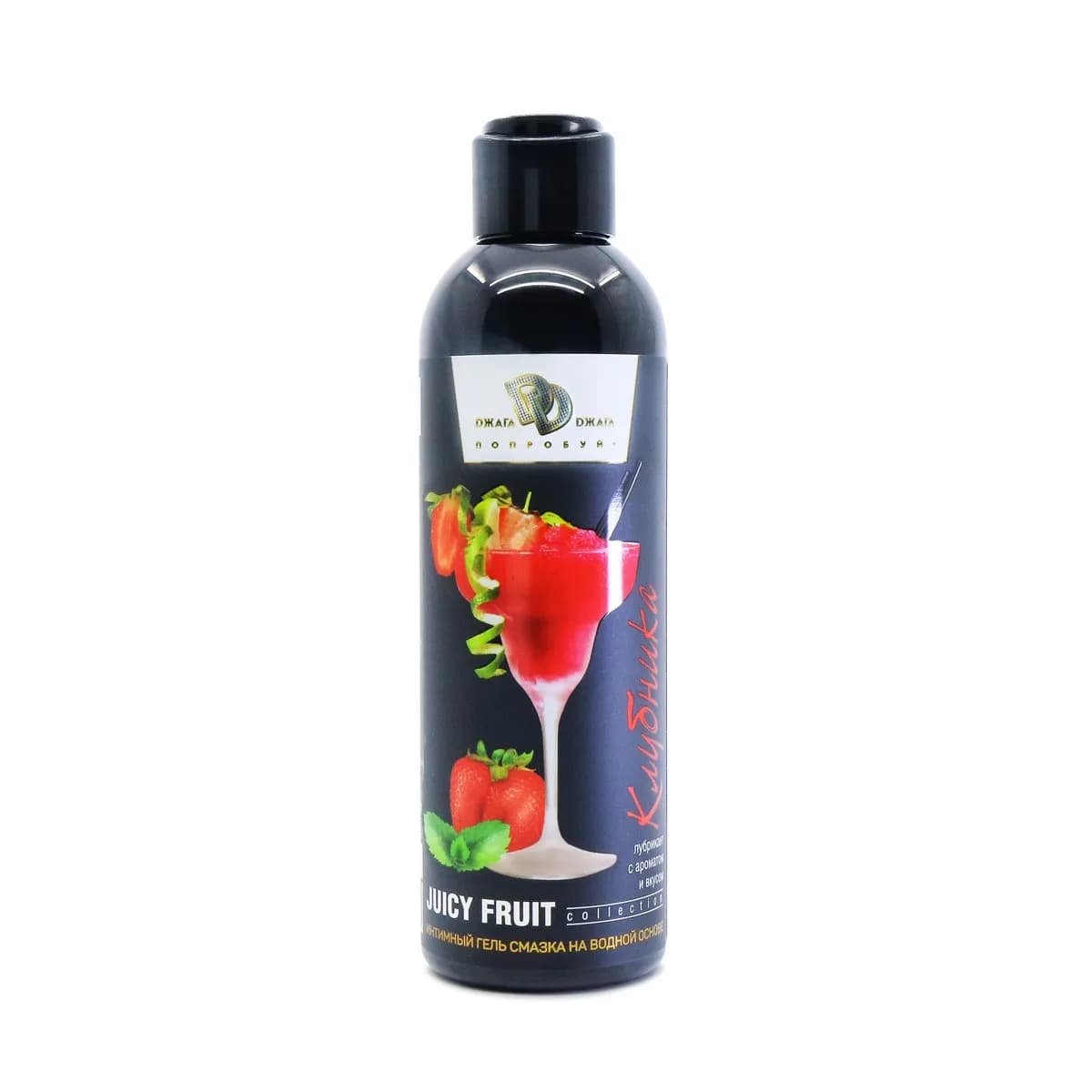 Интимный гель-смазка JUICY FRUIT КЛУБНИКА В СЛИВКАХ 200 мл.