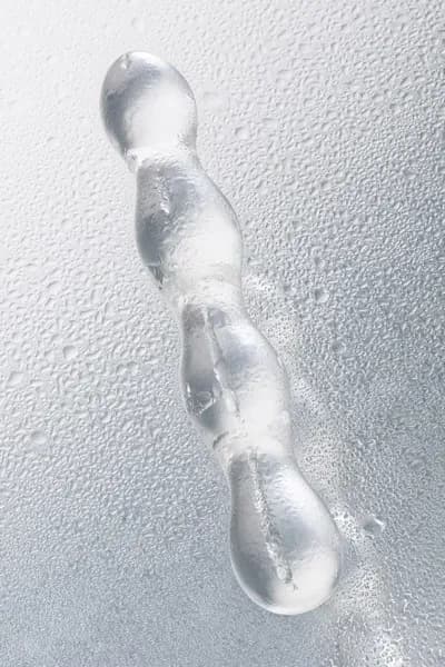ДВУСТОРОННИЙ ФАЛЛОИМИТАТОР SEXUS GLASS, СТЕКЛО, ПРОЗРАЧНЫЙ, 18,5 СМ