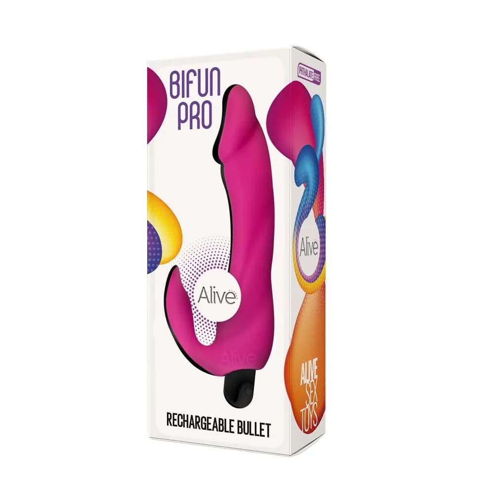 Вибростимулятор для точки G, Bifun Pro Adrien Lastic , c вибрацией, длина 14.90 см, диаметр 2.90 см