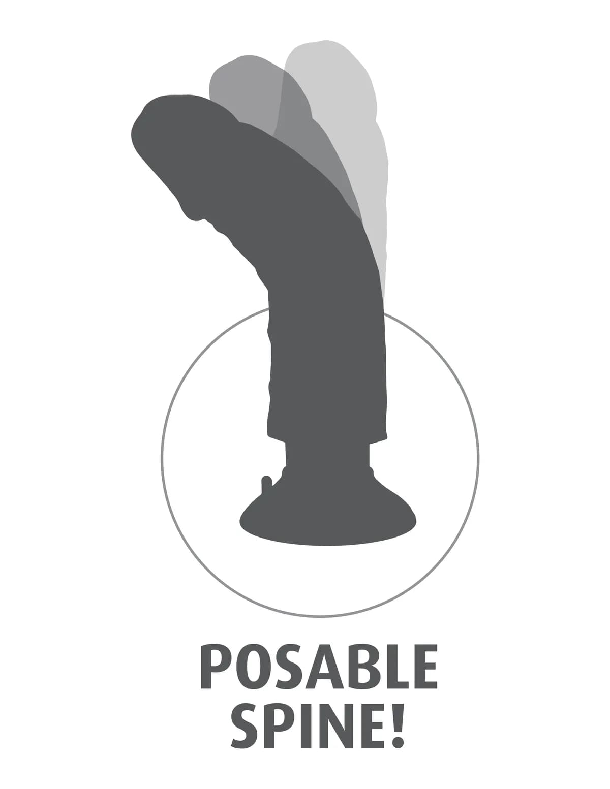 Вибромассажер реалистик на присоске 3 в 1, 7 Vibrating Cock