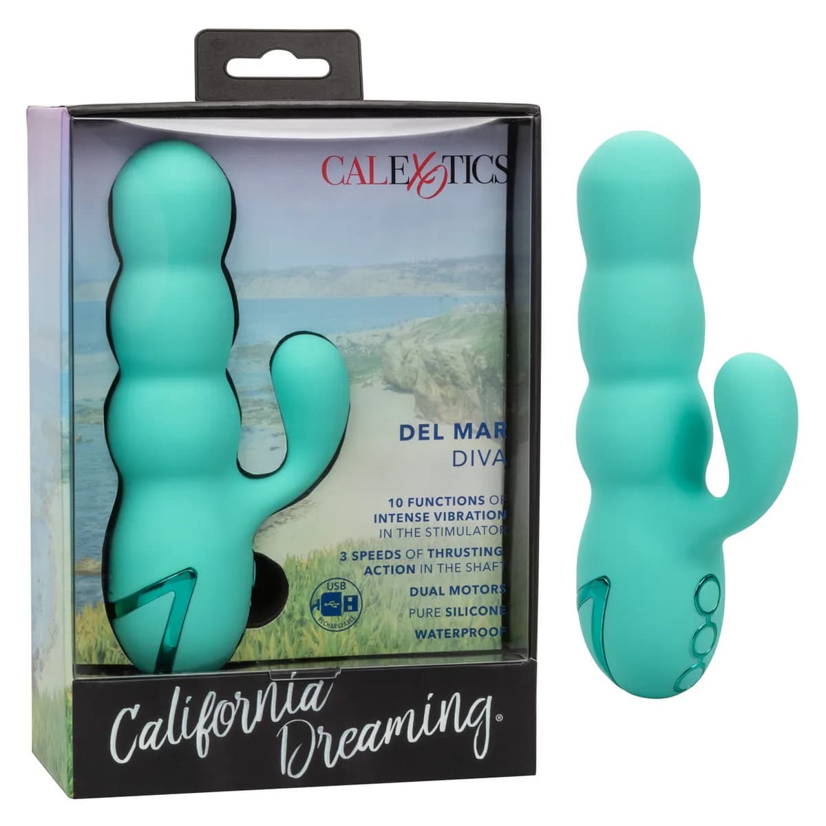 Вибратор-кролик California Dreaming Del Mar Diva 10 режимов вибрации