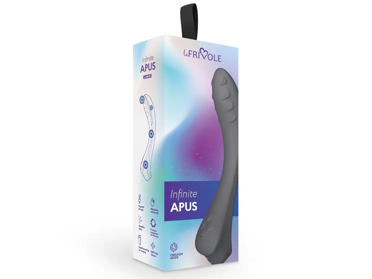 Вибратор точки G  Apus, цвет графитовый (INFINITE)