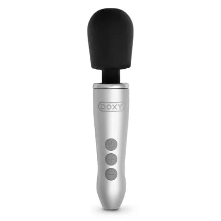 Вибратор Doxy Go серебристый, 16 см