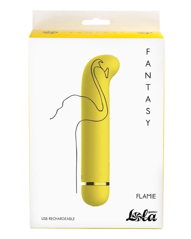 Перезаряжаемый вибратор Fantasy Flamie Yellow 