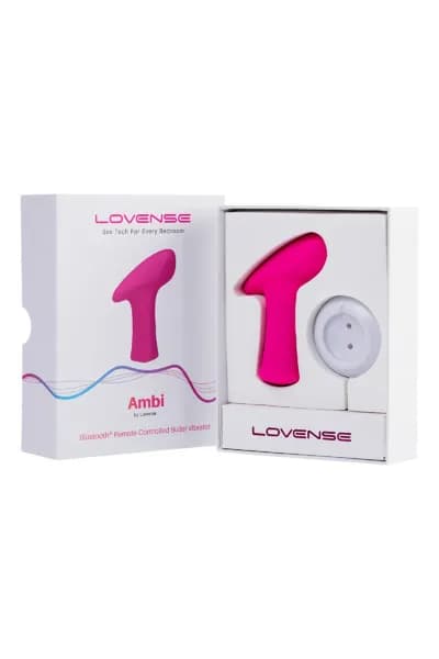 Вибропуля Lovense  Ambi, силикон, розовый, 8,6 см