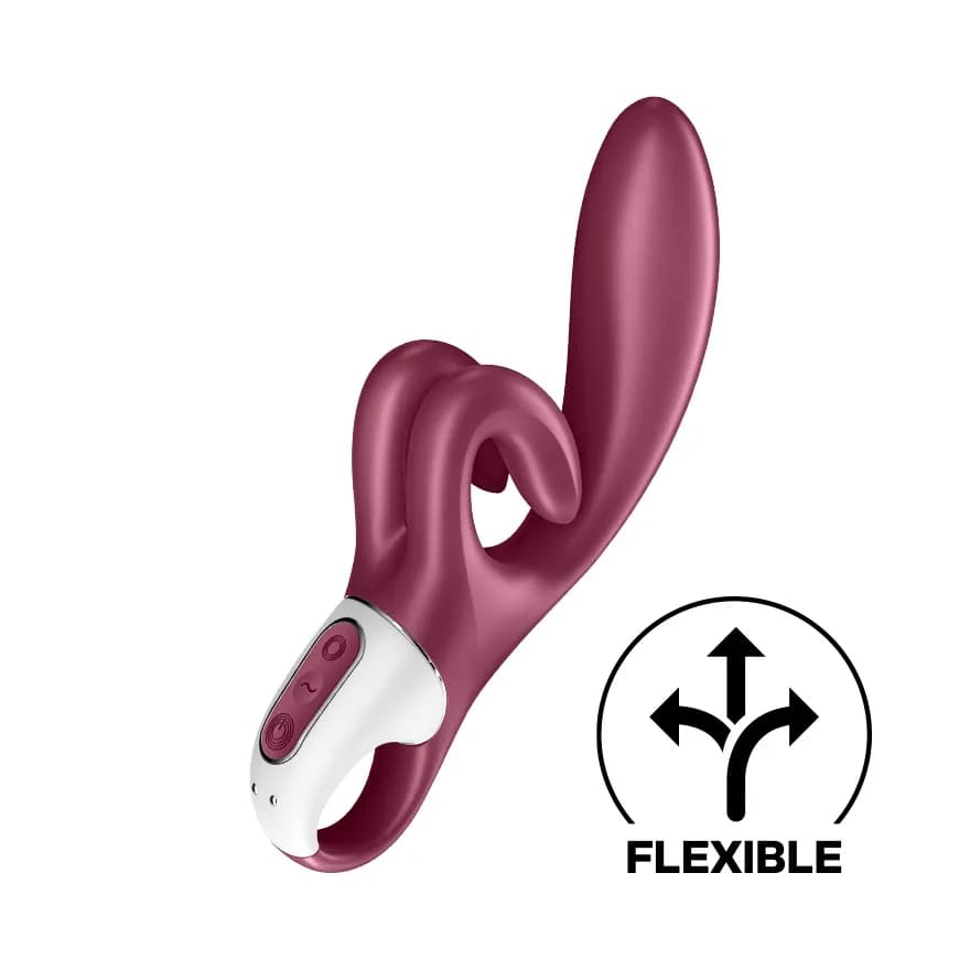 Вибромассажёр-кролик Touch me красный SATISFYER, c вибрацией, длина 22.00 см