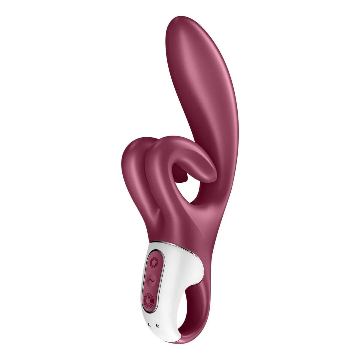 Вибромассажёр-кролик Touch me красный SATISFYER, c вибрацией, длина 22.00 см