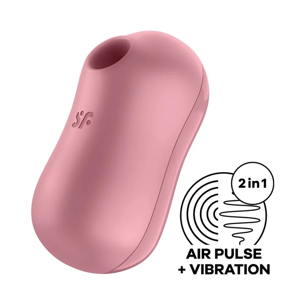 Вакуум-волновой бесконтактный стимулятор клитора Satisfyer Cotton Candy, силикон, розовый, 8,6 см