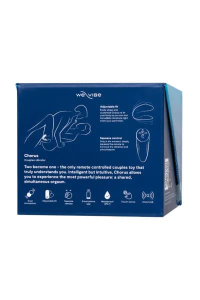 ВИБРАТОР WE-VIBE CHORUS СИЛКОН, СИНИЙ, 11 СМ